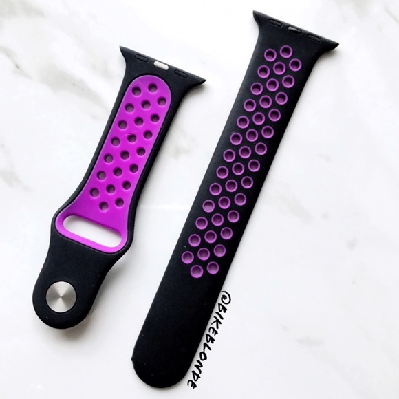 Accessories - NEW Violet/Black Sport Band For Apple Watch